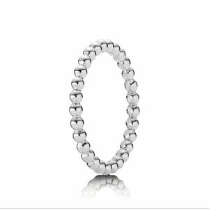 PANDORA Sterling Silver Beaded Ring